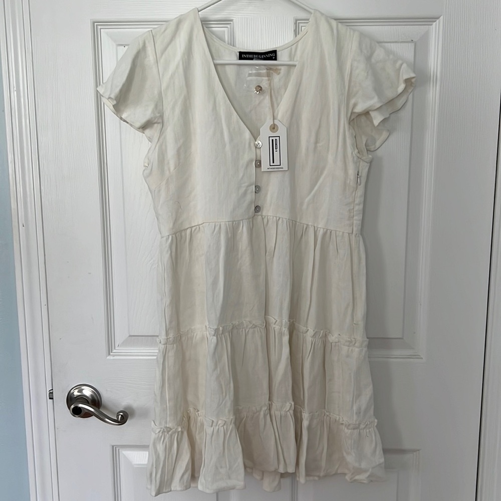 NWT, cream dress, medium
